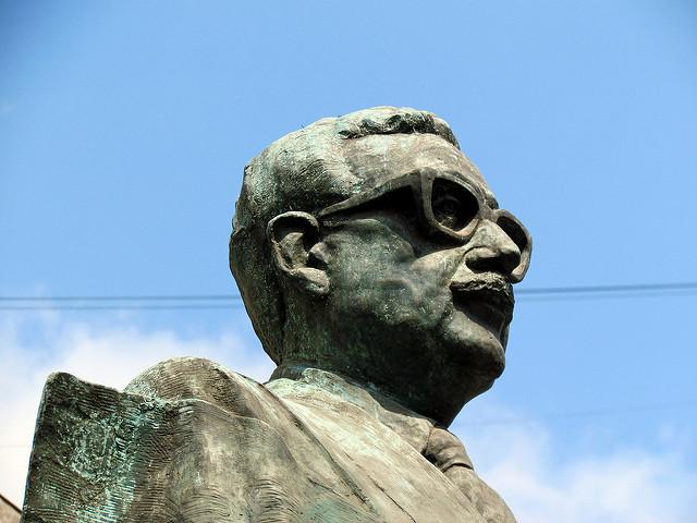 Statue von Salvador Allende in Santiago de Chile