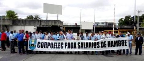 "Corpoelec bezahlt Hungerlöhne": Arbeiter der nationalen Elektrizitätsgesellschaft in Venezuela sind im unbefristeten Streik