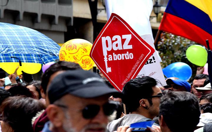 Die Bevölkerung in Kolumbien fordert Frieden