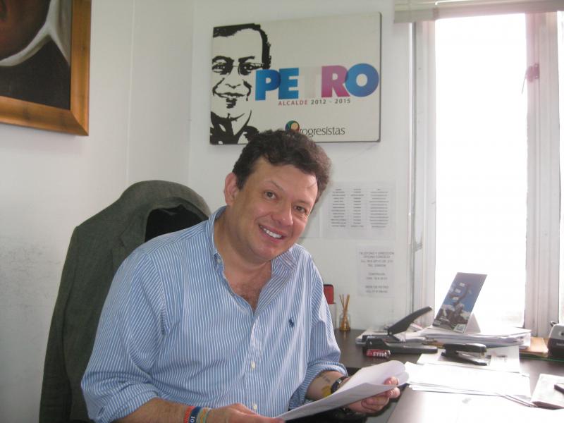 Hollman Morris, Menschenrechtler, Dokumentarfilmer, Stadtrat für die Bewegung der Progressiven und Mitstreiter von Gustavo Petro