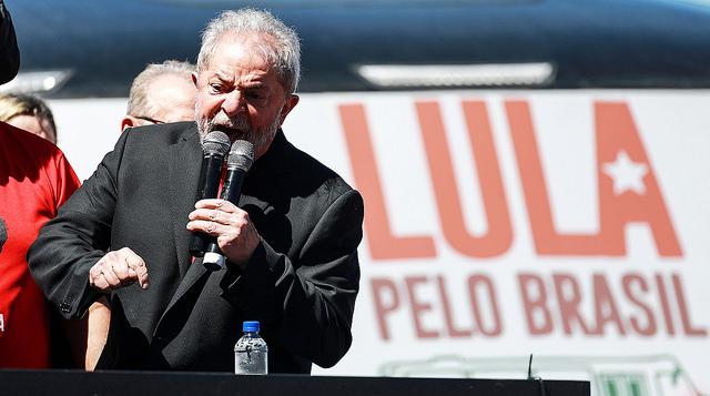 Lula vor einigen Tagen bei einer Rede in Santana de Livramento