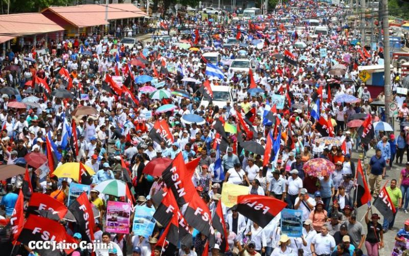 Anhänger der Regierung in Managua, der Hauptstadt von Nicaragua