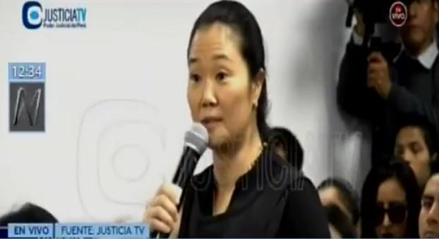 Keiko Fujimori hatte bei der Anhörung vor Gericht in Peru alle Vorwürfe zurückgewiesen