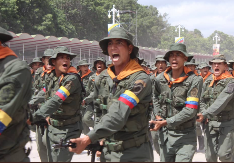 Soldaten in Venezuela. Verschwörer in ihren Reihen sind im Mai offenbar aufgeflogen