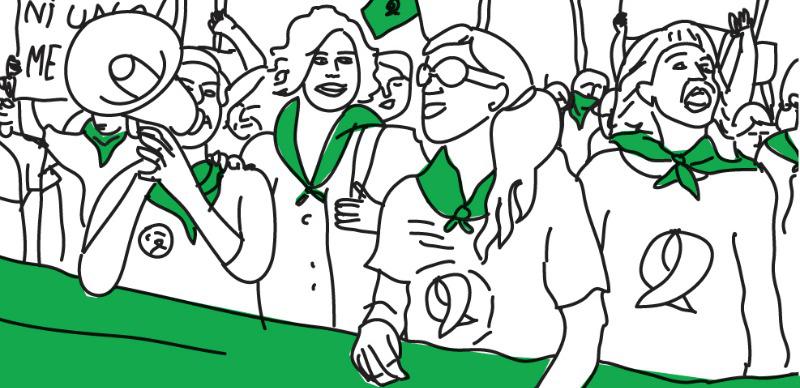 Das grüne Tuch – Symbol der Abtreibungsbefürworter:innen in Lateinamerika