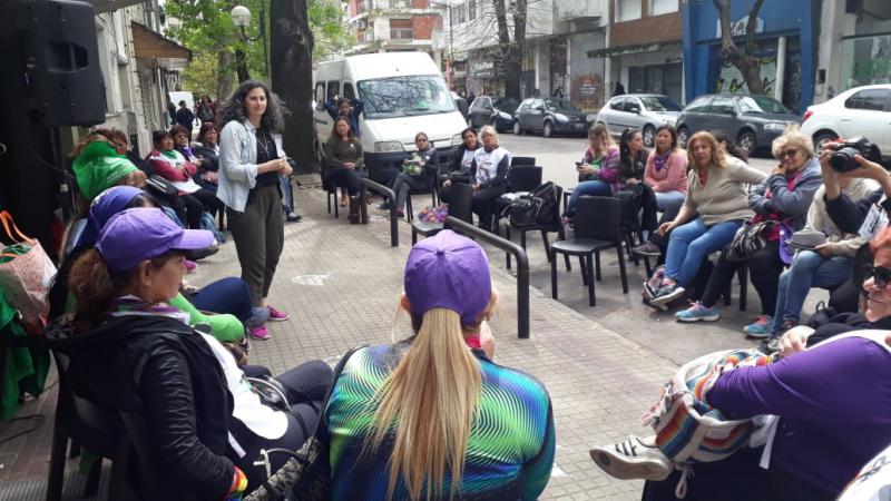 Workshops und Diskussionen fanden in La Plata auch auf der Straße statt