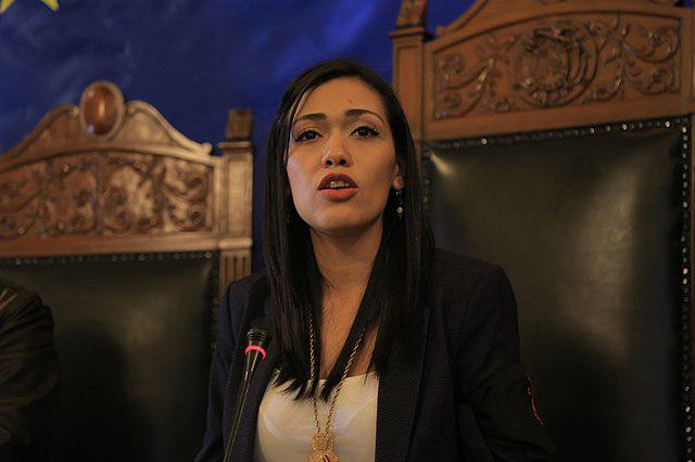 Weist die Initiative der US-Senatoren als Einmischung in innere Angelegenheiten zurück: Boliviens Senatspräsidentin Adriana Salvatierra