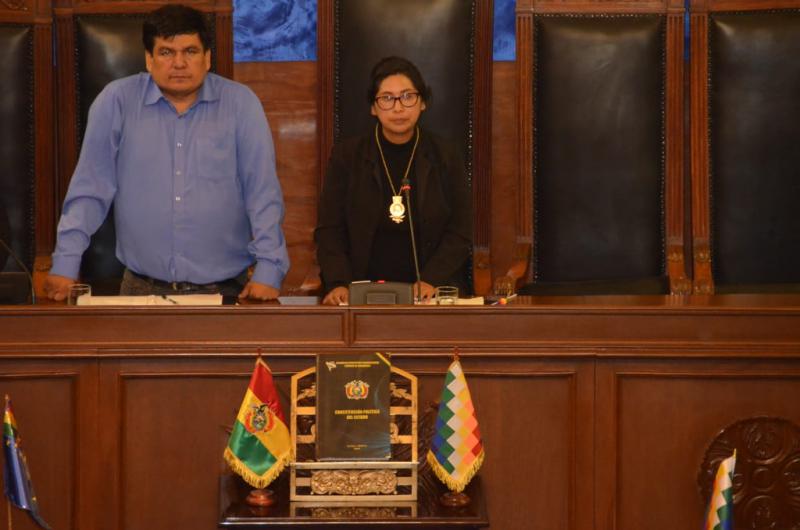 Mónica Eva Copa wurde am Donnerstag mit den notwendigen Stimmen zur neuen Senatspräsidentin von Bolivien gewählt