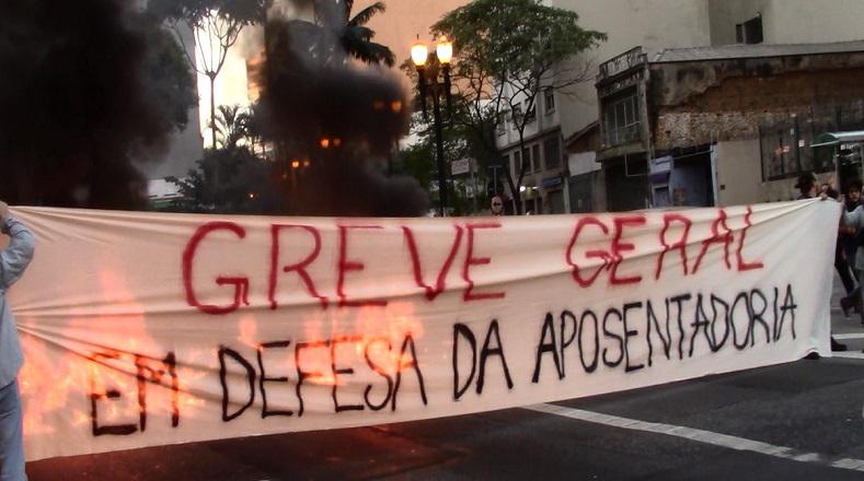 "Generalstreik zur Verteidigung der Altersversorgung" in Brasilien