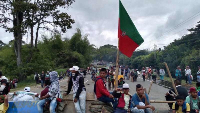 Mit Blockaden zentraler Straßen soll der Druck auf Präsident Duque erhöht werden, direkte Verhandlungen mit den Streikenden zu führen