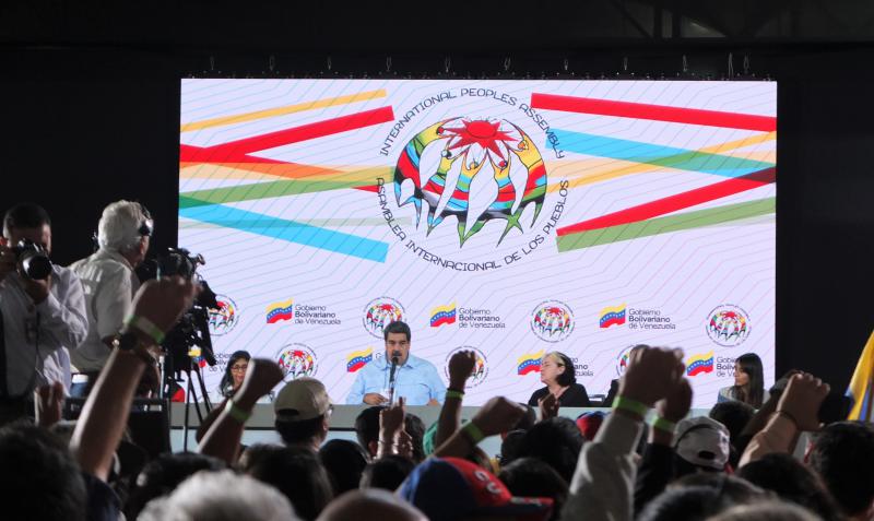 Maduro bei der Asamblea im Februar in Caracas