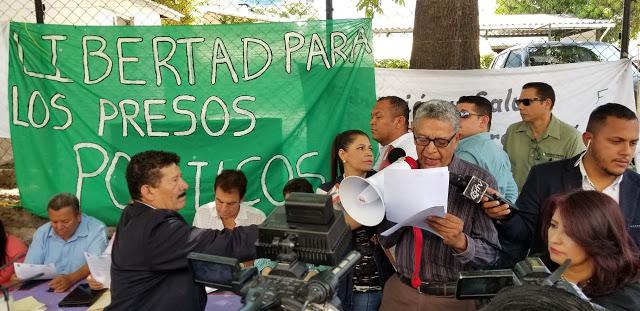 Kundgebung für die Freilassung der politischen Gefangenen in Tegucigalpa