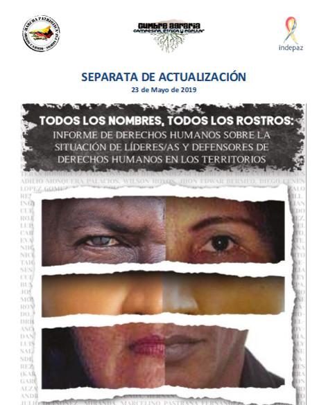 Das Institut für Entwicklung und Frieden (Indepaz) veröffentlichte gemeinsam mit Marcha Patriótica den Bericht über die Menschenrechtslage
