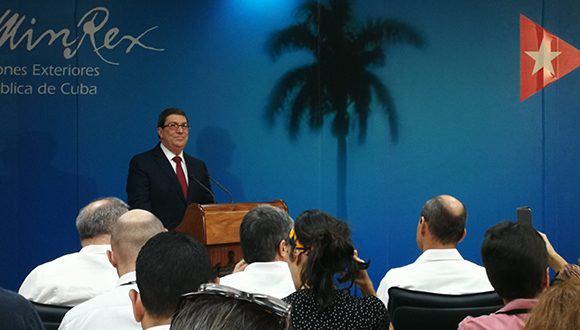 Kubas Außenminister Bruno Rodríguez warnte bei der internationalen Pressekonferenz am Donnerstag vor den Konsequenzen der US-Politik