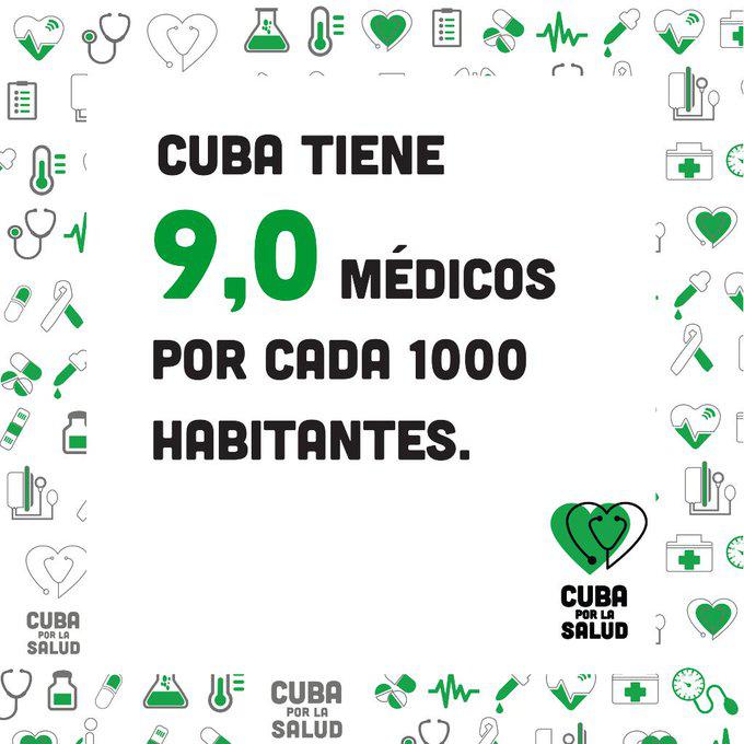 In Kuba gibt es pro 1.000 Einwohner 9 Ärzte, in Deutschland sind es rund 4 in den USA rund 2
