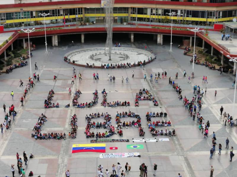 Auch in der venezolanischen Hautpstadt Caracas zeigte man Solidarität mit dem Brasilianer