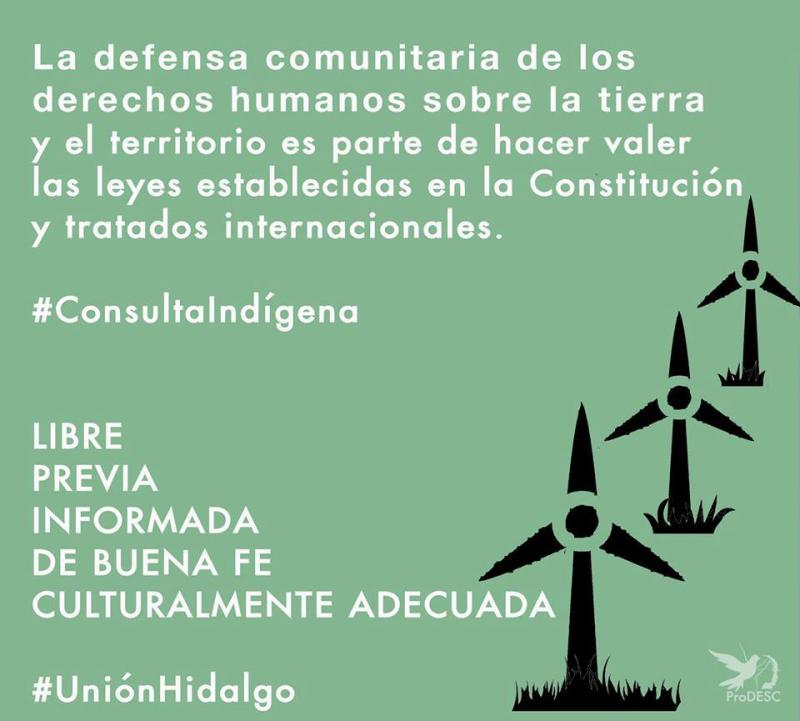Die indigene Gemeinschaft der Zapoteken aus Unión Hidalgo kämpft gegen einen Windpark