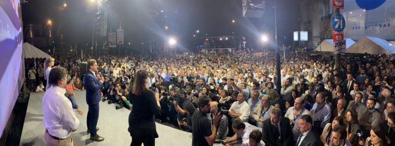 Lacalle Pou am Wahlabend in Uruguay