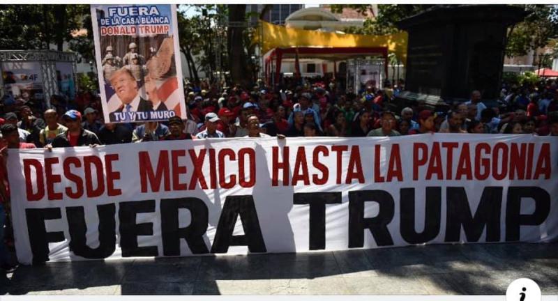 "Von Mexiko bis Patagonien - Trump Raus!"