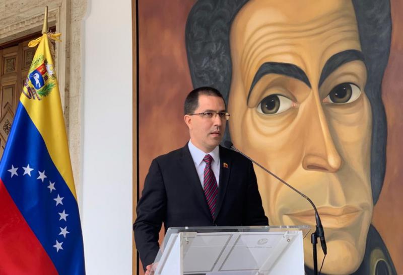 Venezuelas Außenminister Jorge Arreza verlas am Freitag das Kommuniqué