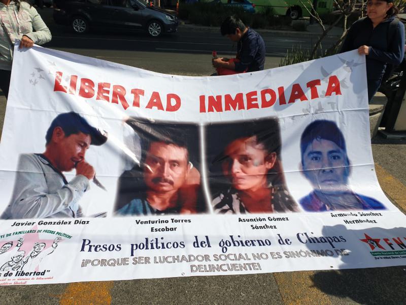 Demonstration für die Rechte von Menschenrechtsverteidigern am Sonntag in Mexiko-Stadt