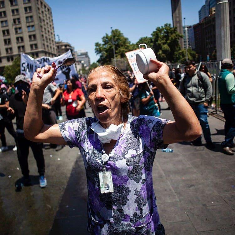 Die Proteste halten trotz Corona-Pandemie an: Demonstration am 20. März gegen eine Regierung, die nur Reiche schützt