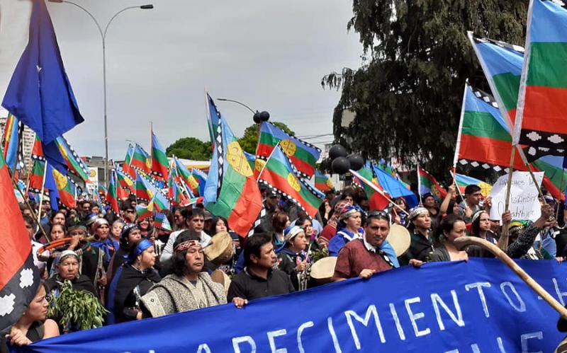 Kämpfen für ihr Land und Selbstbestimmung: Mapuche demonstrieren in Temuco, der Hauptstadt der Region Araucanía (November 2019)