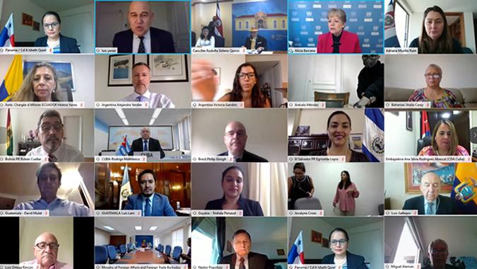 Beim virtuellen Treffen der CEPAL wurde sich über die Probleme vieler Mitgliedsländer während der Corona-Pandemie ausgetauscht