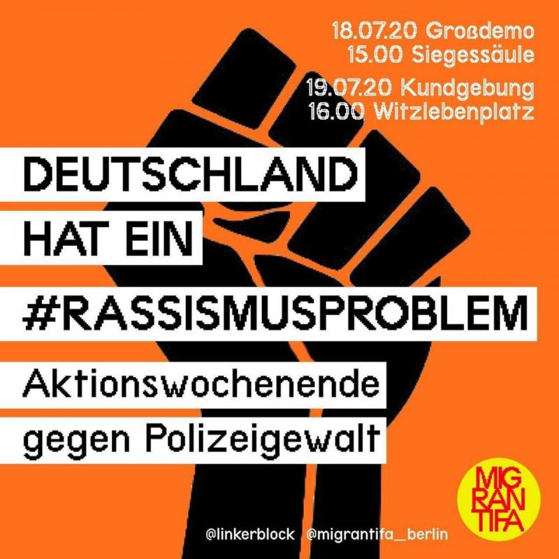 "Deutschland hat ein Rassismusproblem": Protestaufruf aus Berlin