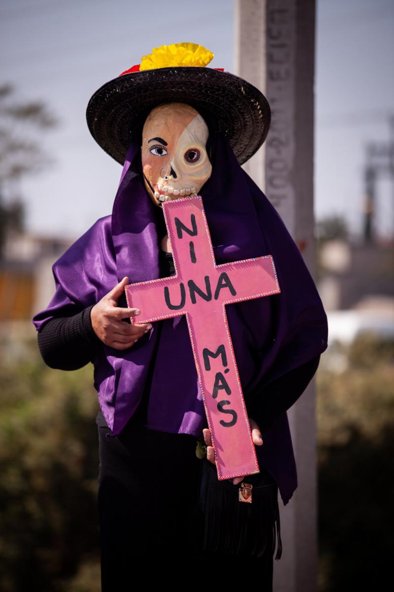 "Nicht eine mehr", Protestaktion gegen Gewalt gegen Frauen in Mexiko
