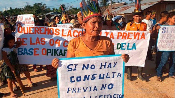 Indigene in Lateinamerika - hier in Peru - kämpfen für ihr Recht auf vorherige Konsultation in allen ihre Gemeinschaften betreffenden Belangen