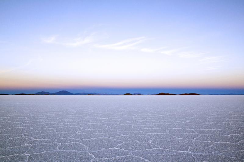 Der Salar de Uyuni im Südwesten Boliviens, beherbergt eines der weltweit größten Lithiumvorkommen