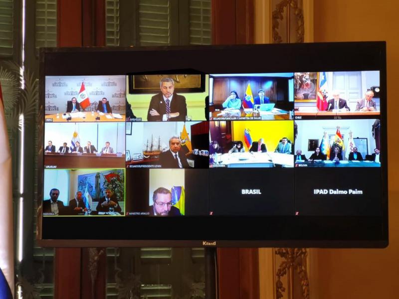 Videokonferenz der Prosur-Vertreter zur Corona/Covid-Krise