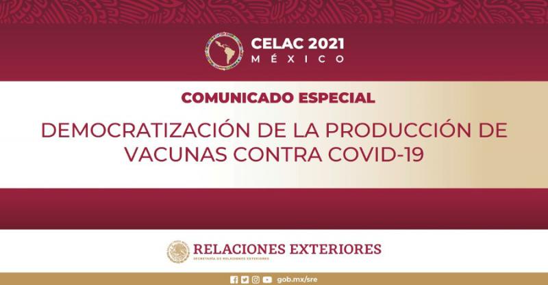 Celac fordert die Demokratisierung der Produktion und eine gerechte Verteilung der Corona-Vakzine