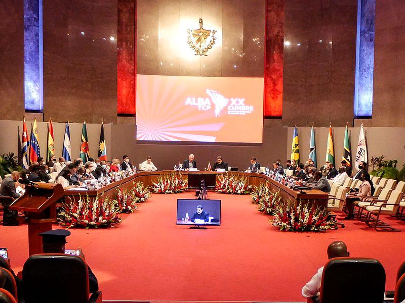 Die Regierungschefs trafen im Palacio de la Revolución in Havanna zusammen