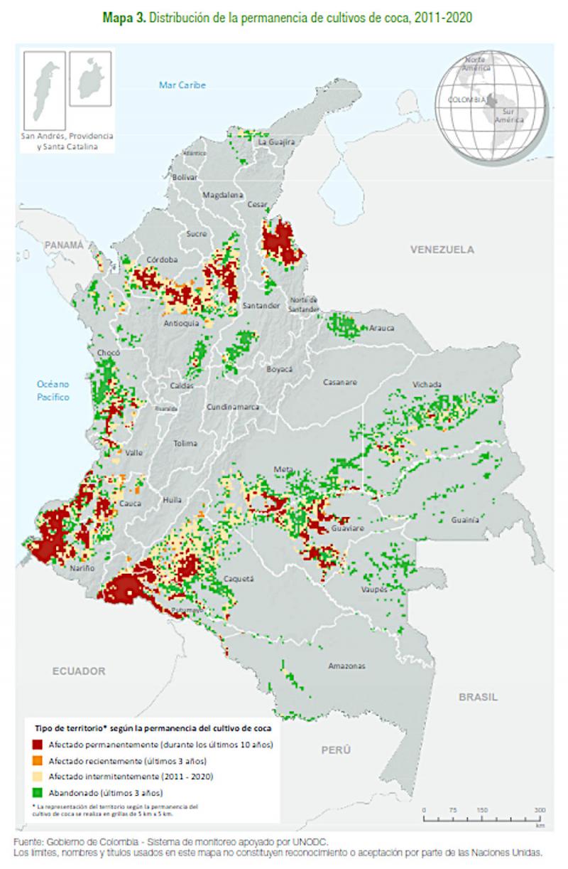 Der am 9. Juni veröffentlichte Bericht der UNODC-Daten zur Überwachung des illegalen Anbaus in Kolumbien