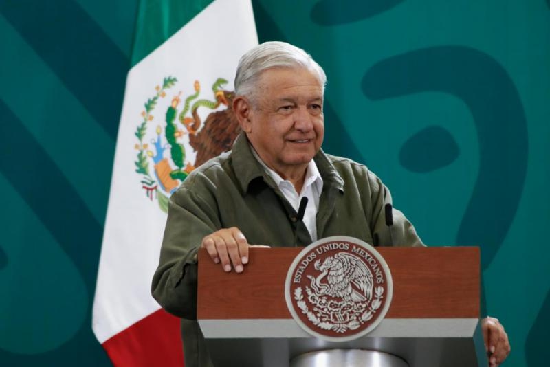 Amlo bei einer seiner morgendlichen Pressekonferenzen