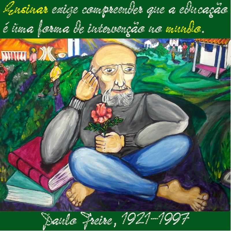Paulo Freire (1921- 1997), einflussreicher brasilianischer Pädagoge und weltweit rezipierter Autor