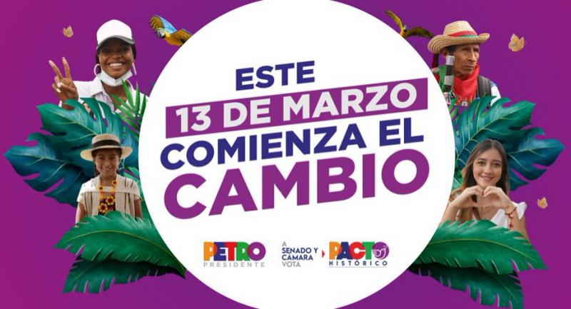 Wahlkampf für Gustavo Petro und den Pacto histórico: "An diesem 13. März beginnt die Veränderung"