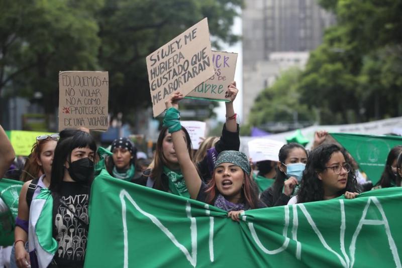 Demonstration am 28. September in Mexiko-Stadt