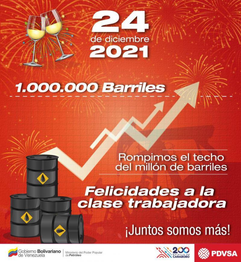 Das staatliche Ölunternehmen PDVSA feierte zwischen den Jahren den Anstieg der Produktion