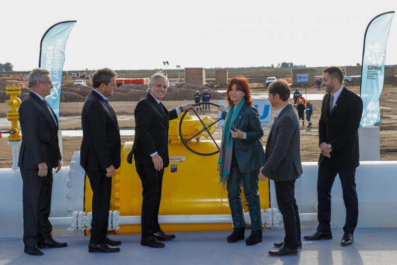 Fernández und Kirchner bei Eröffnung 