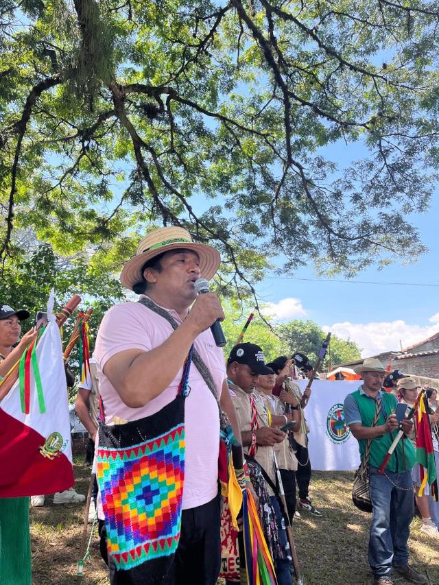 Luis Acosta von der Organización Nacional Indígena de Colombia