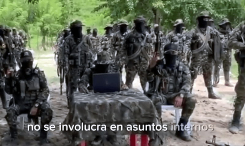 Mit einem Video wendeten sich die Paramilitärs aus Kolumbien an die Öffentlichkeit