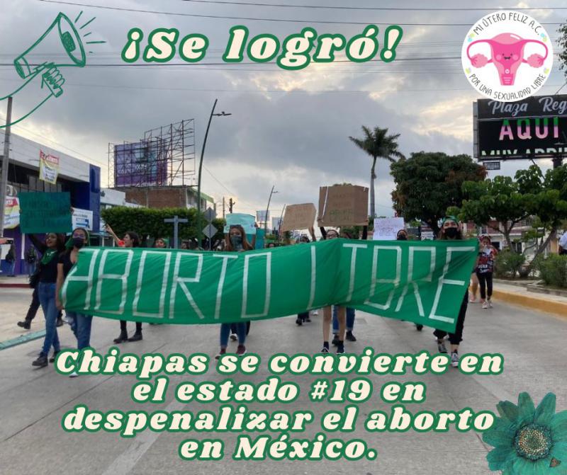 Frauenrechtsorganisationen in Chiapas feiern die Legalisierung