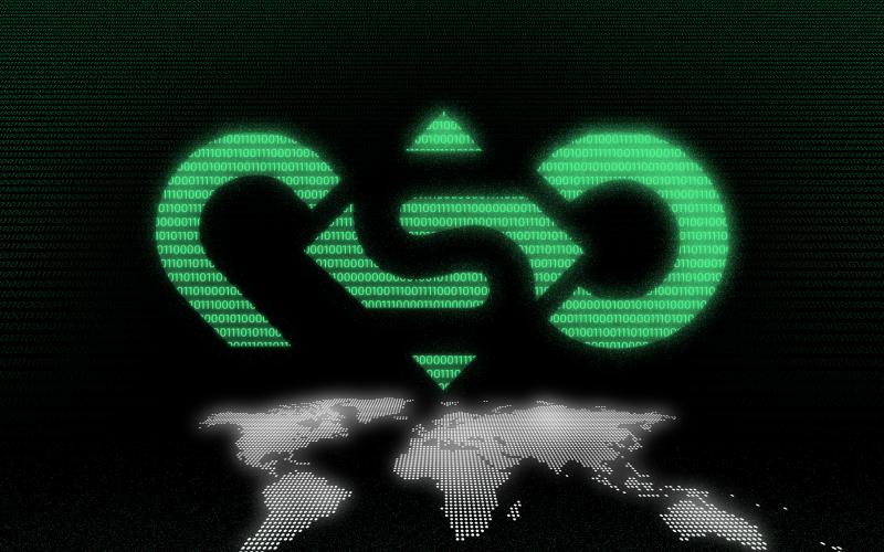 In grün: Logo der NSO-Gruppe