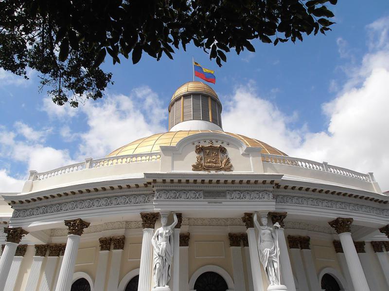 Das Gebäude der Nationalversammlung in Caracas