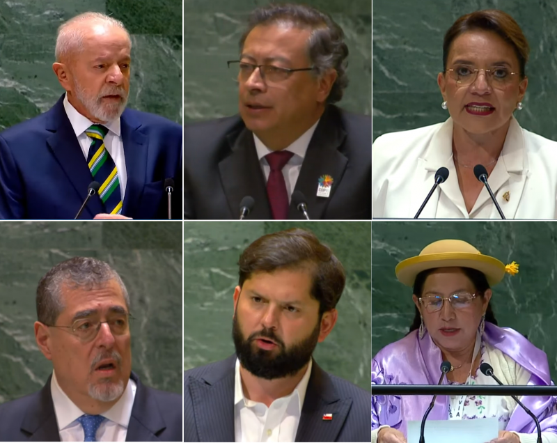 Oben links Lula da Silva: "Die Demokratie befindet sich in ihrem kritischsten Moment seit dem Zweiten Weltkrieg" (Screenschots Collage)