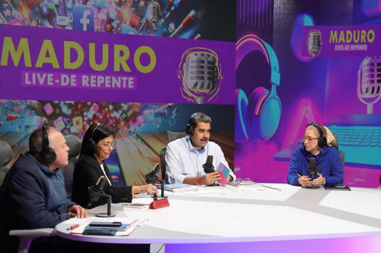 Maduro bei seiner Sendung am Mittwoch