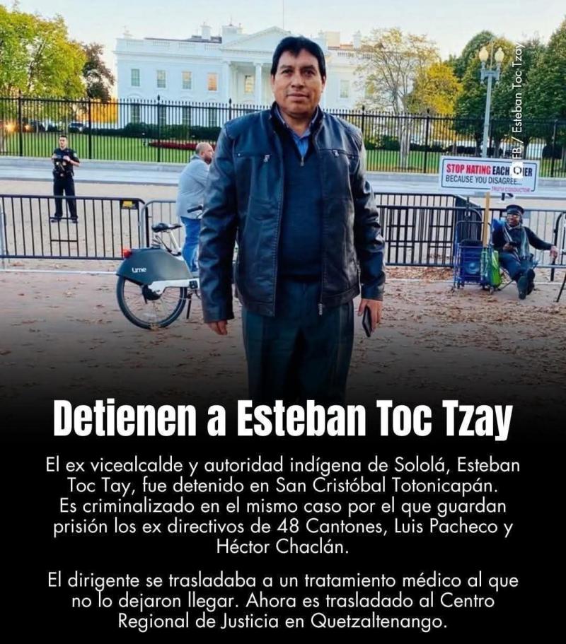 Verschiedene Organisationen in Guatemala fordern die Freilassung von Esteban Toc